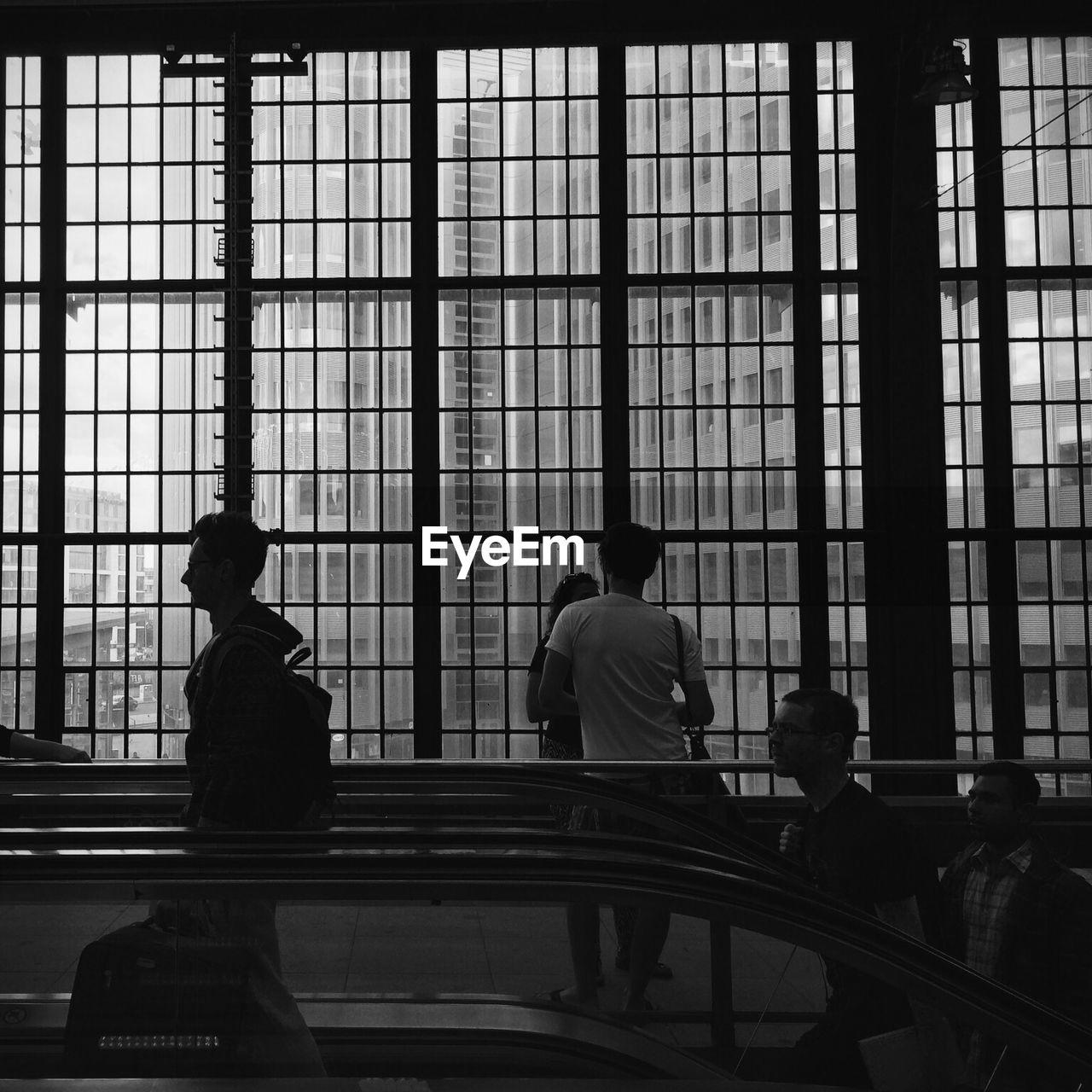 People at berlin friedrichstrabe station