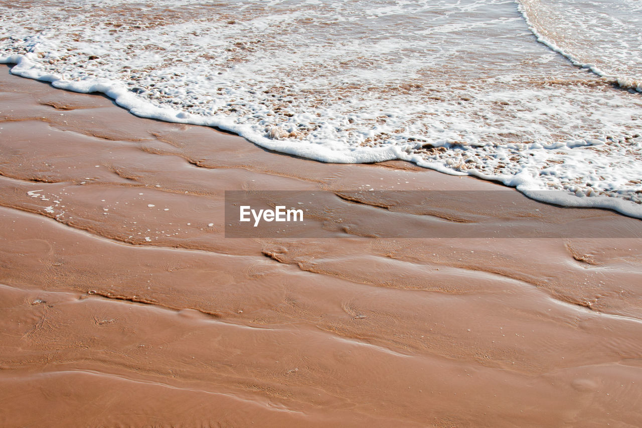 High angle view of beach