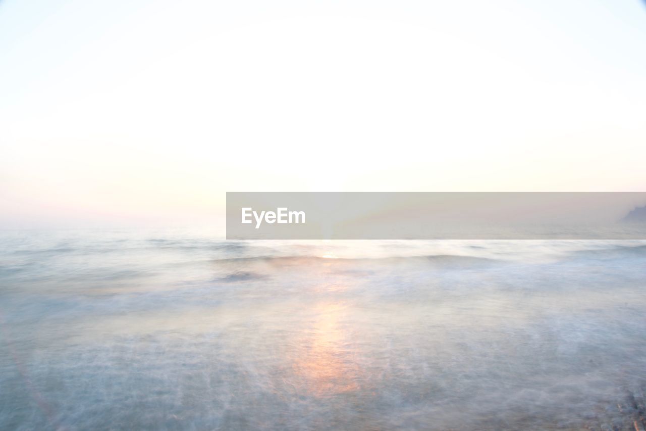 SCENIC VIEW OF SEA DURING SUNSET