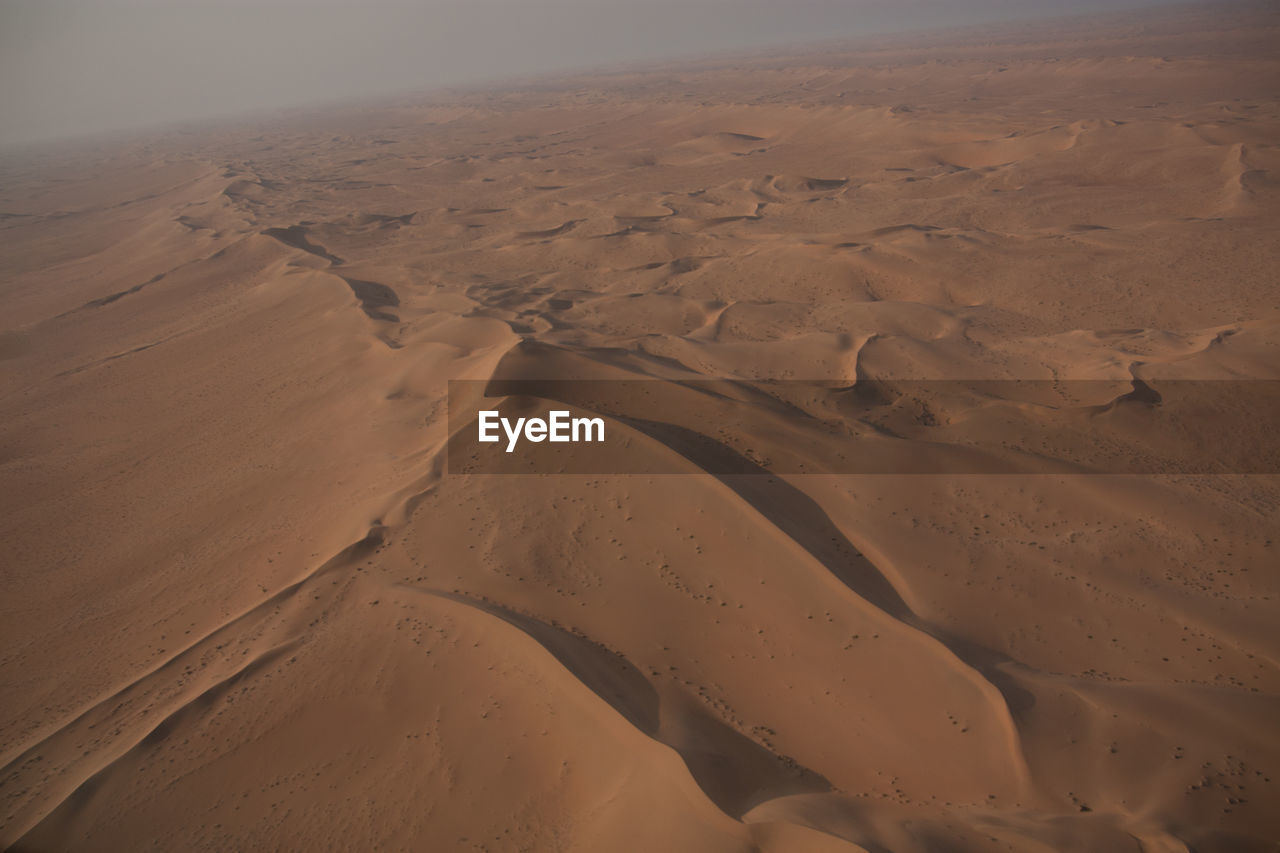 Aerial view of desert