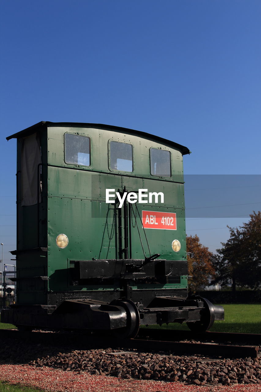 VIEW OF TRAIN ON ROAD