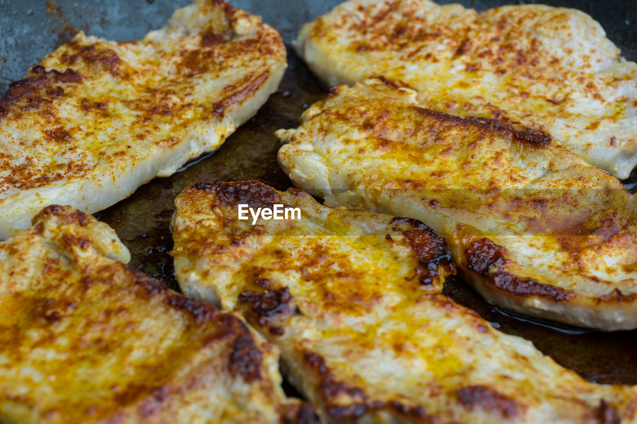 Close-up of grilled meat