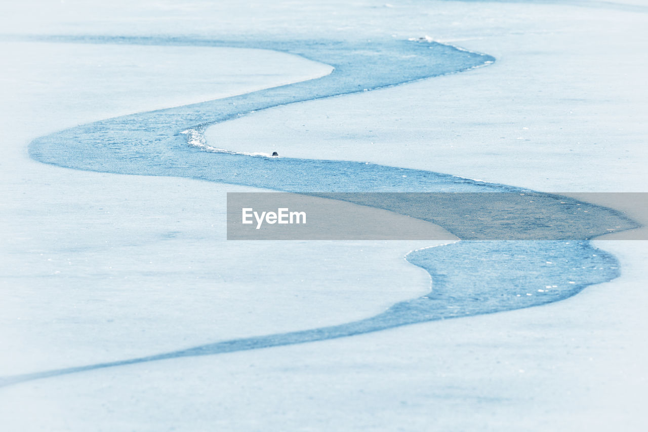 AERIAL VIEW OF SNOW