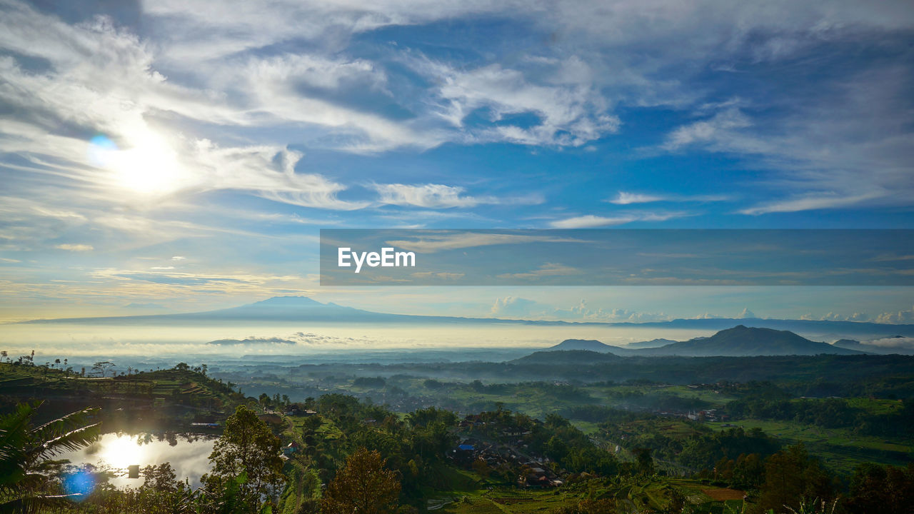 Scenic view of landscape against sky