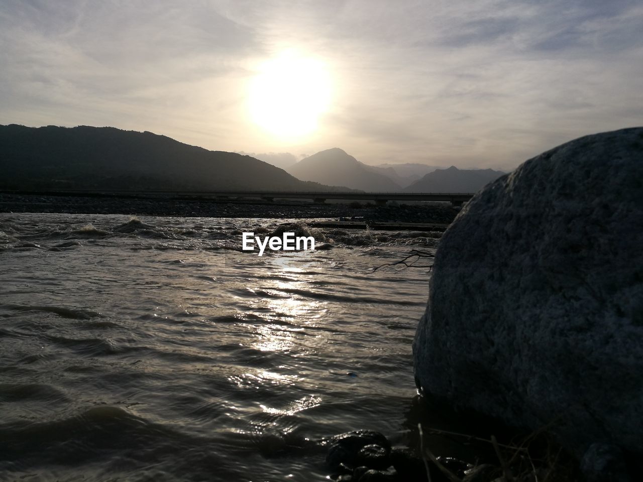 SCENIC VIEW OF SEA DURING SUNSET