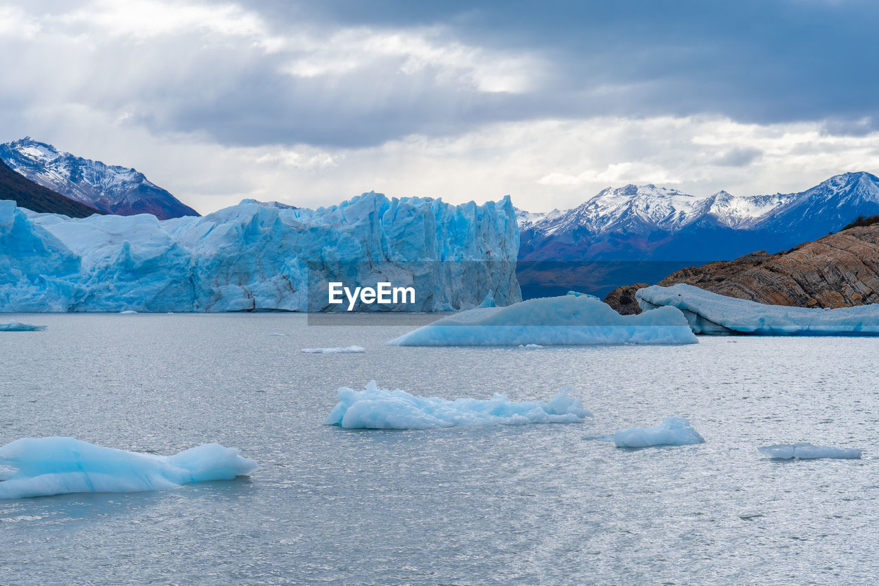 Detail view of perito moreno glacier