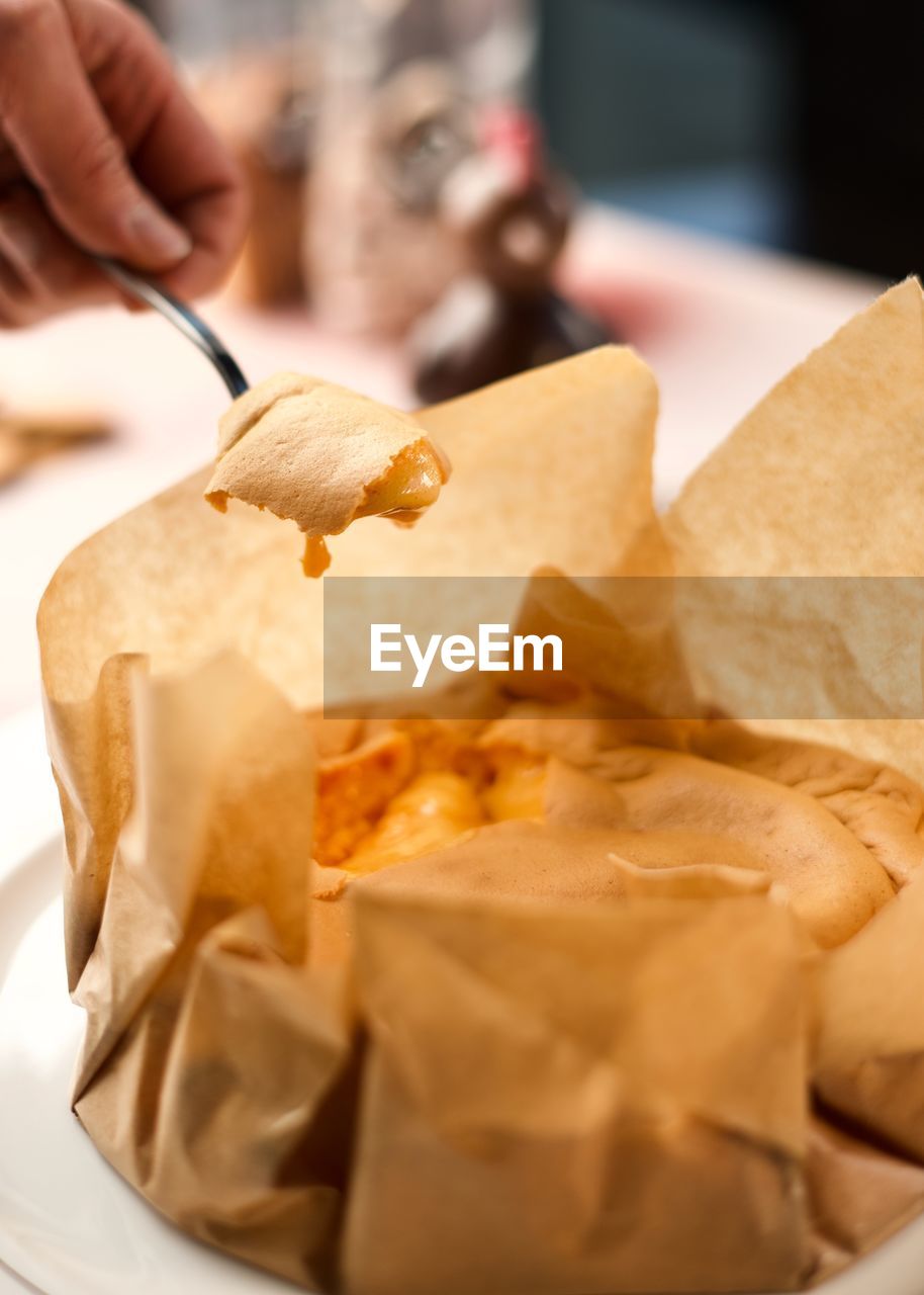 food and drink, food, hand, one person, holding, paper, fast food, close-up, indoors, junk food, dish, freshness, dessert, unhealthy eating, tortilla chip, business, snack, selective focus, adult