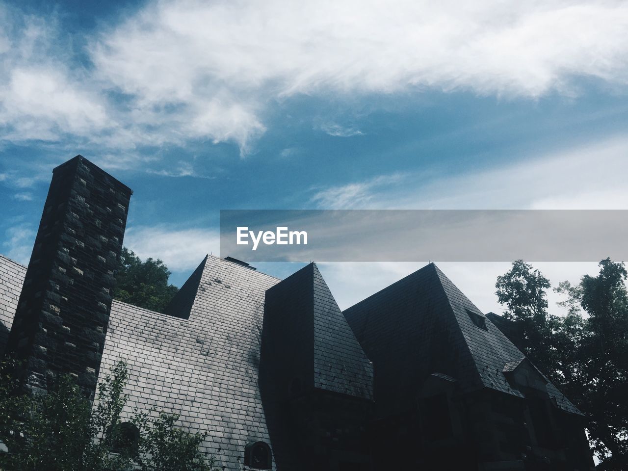 Low angle view of building against sky