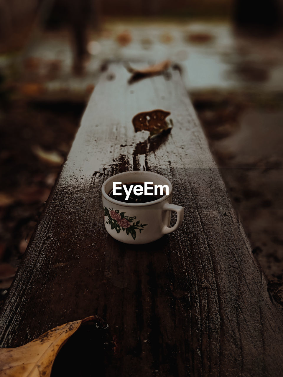 Close-up of coffee on table