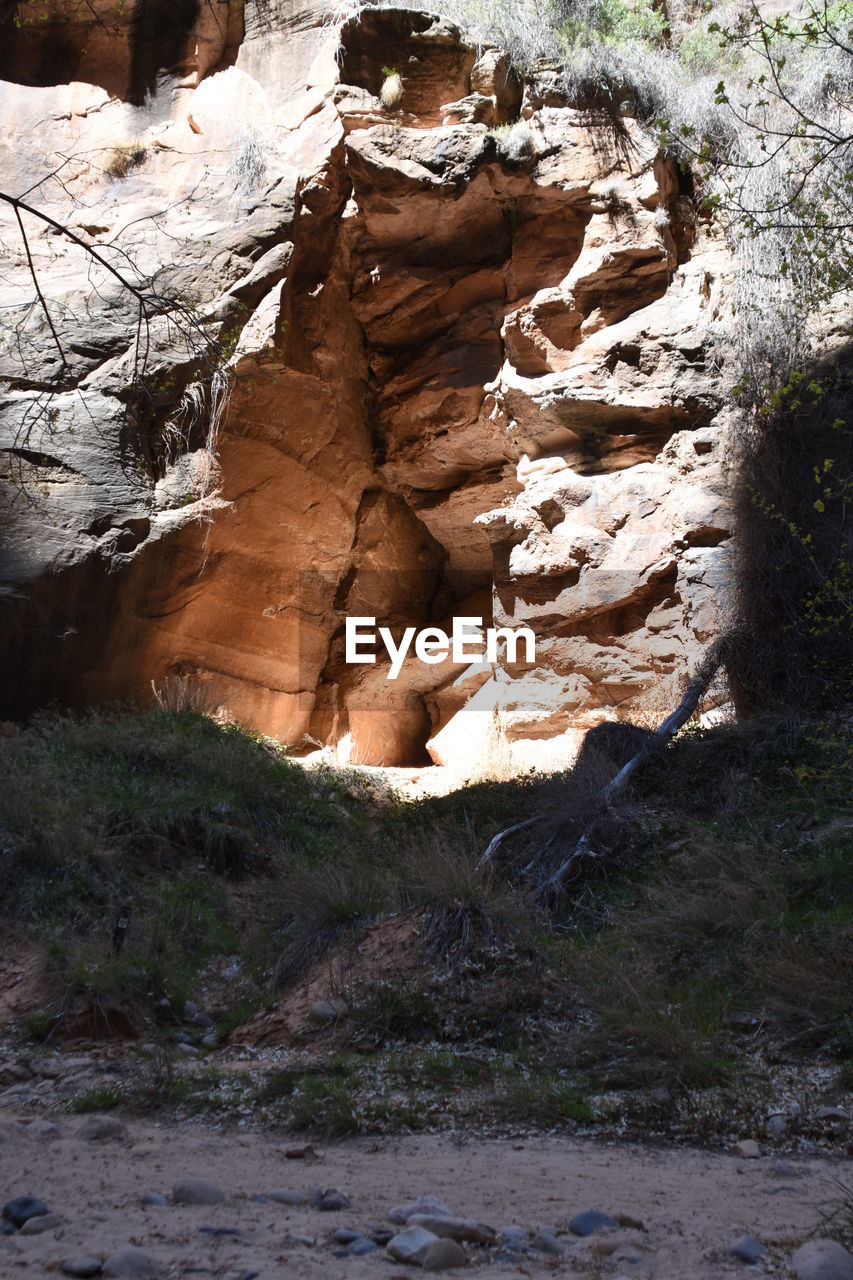 View of rock formations