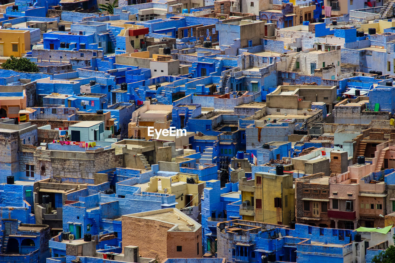 HIGH ANGLE VIEW OF BUILDINGS