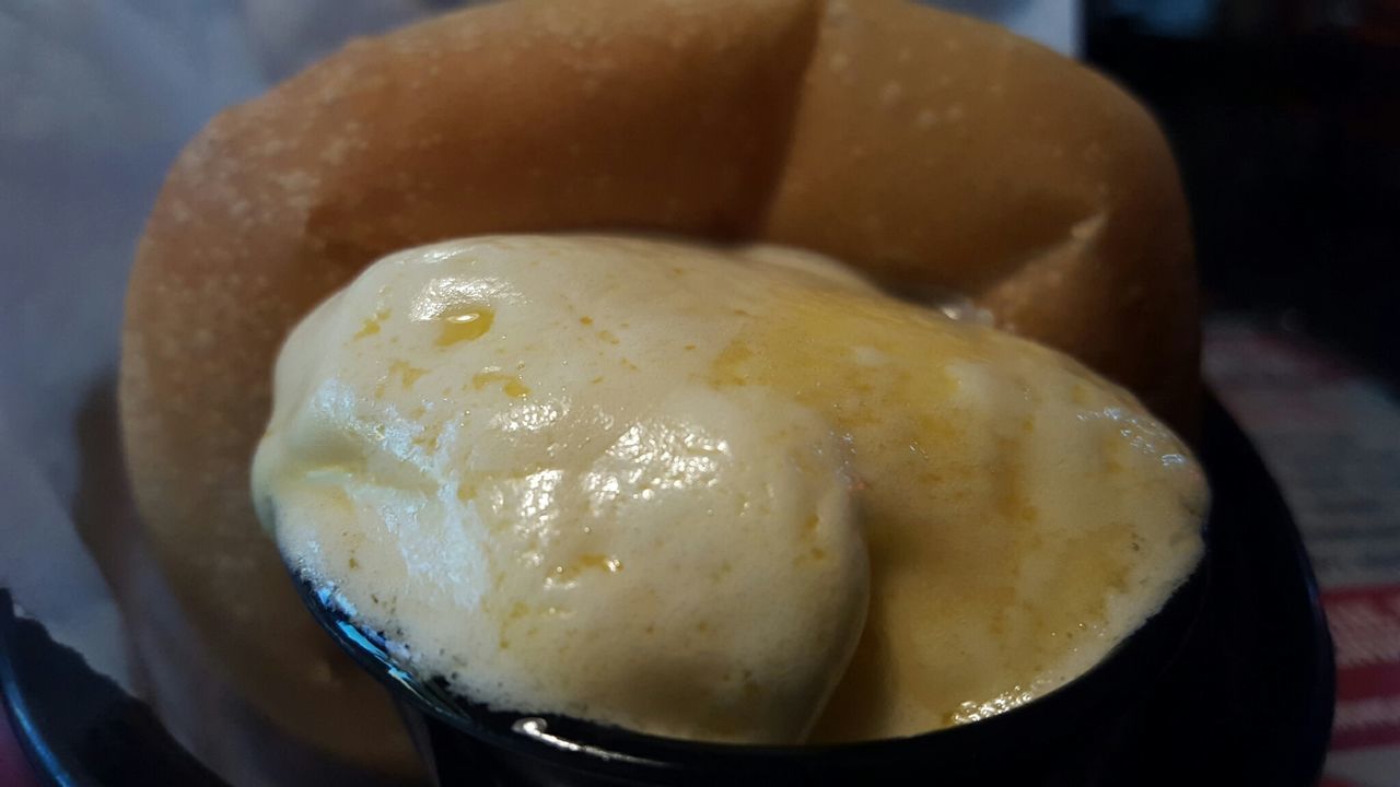 Close-up of butter in bowl