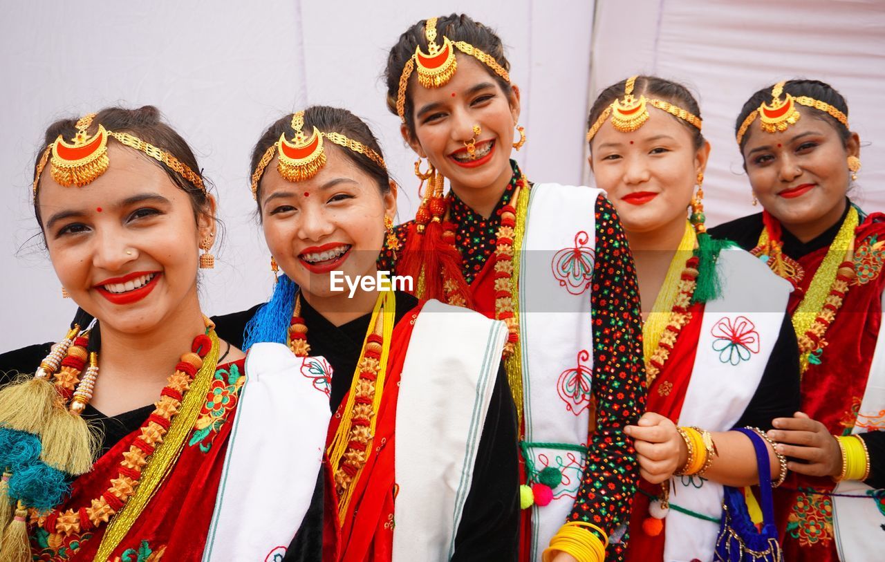 Gorkhali artists dressed in traditional dress.