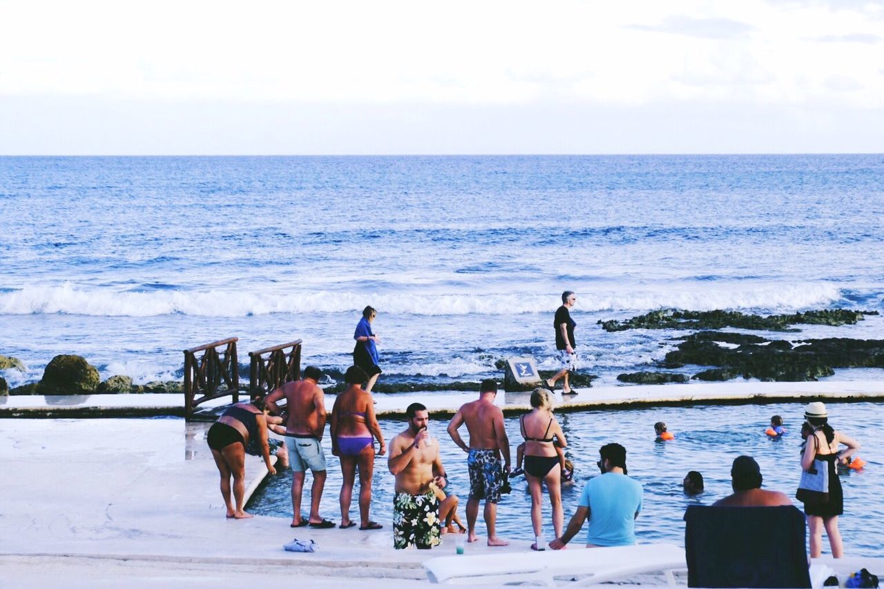 PEOPLE ON BEACH