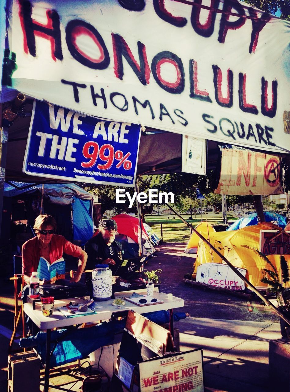 VIEW OF MARKET STALL FOR SALE