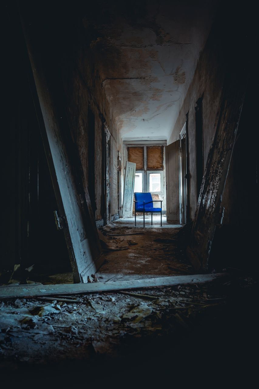 Interior of abandoned house