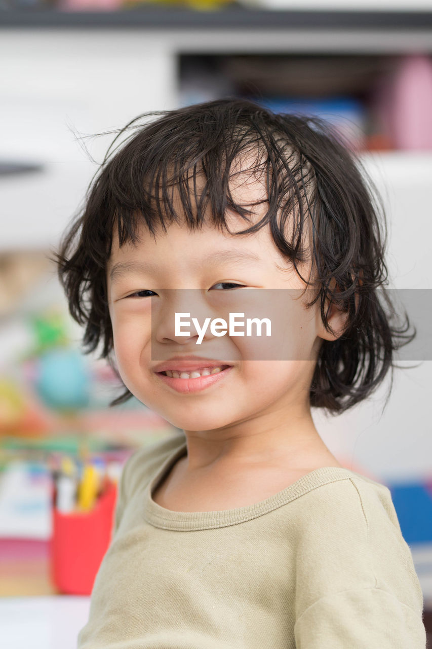 Portrait of smiling boy