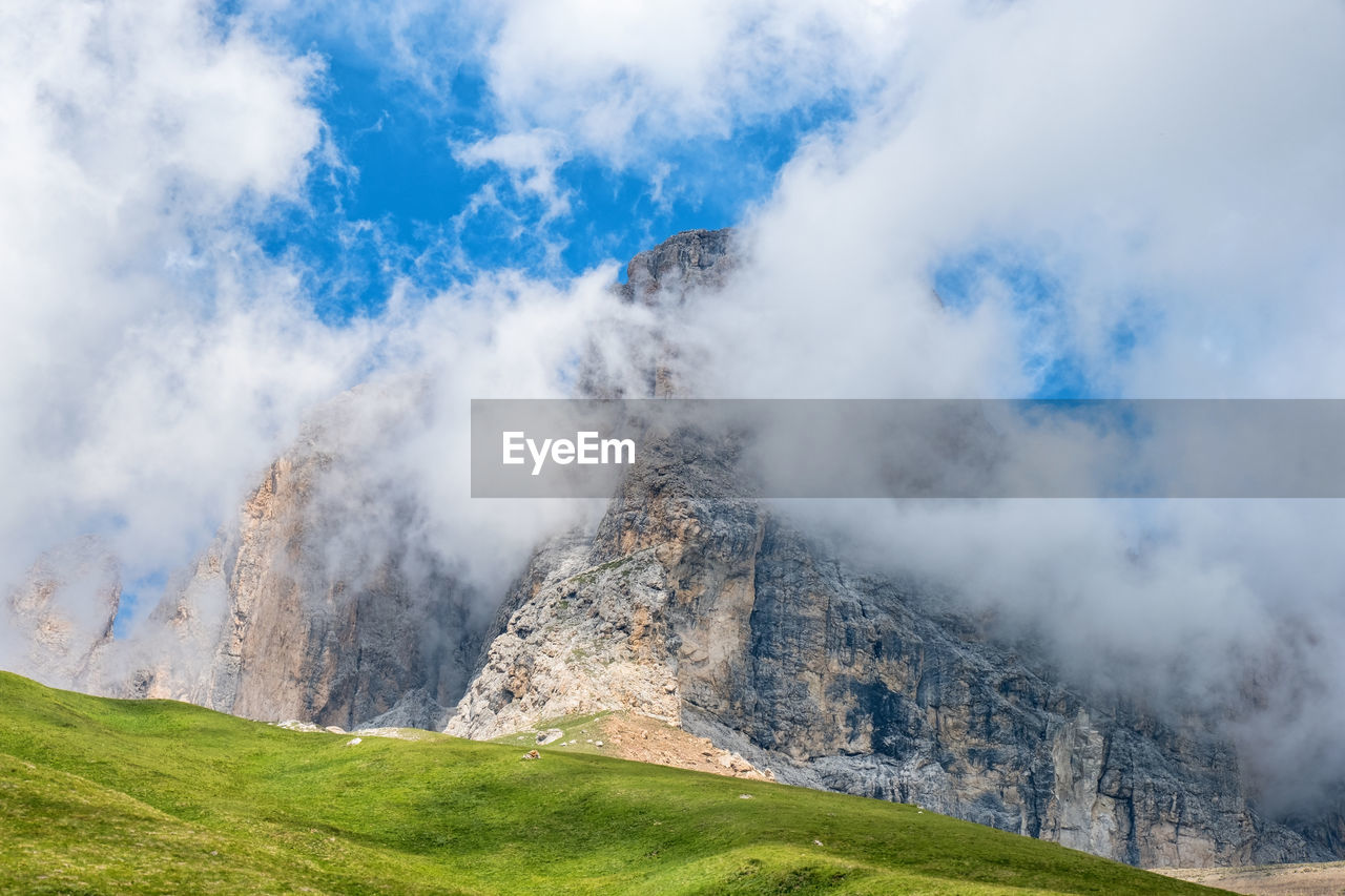 Panoramic shot of land against sky