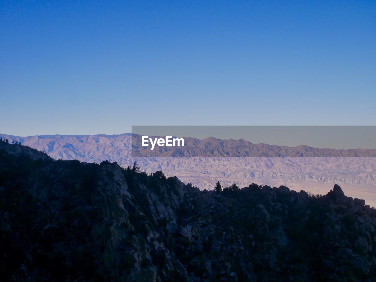 SCENIC VIEW OF MOUNTAINS AGAINST CLEAR SKY