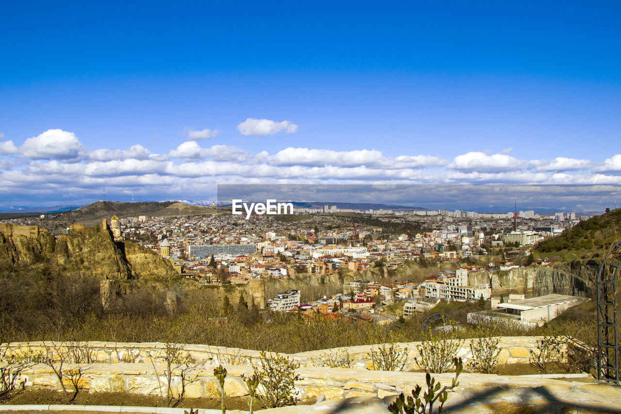 Old town and landmarks, historical buildings in tbilisi. tbilisi cityscape