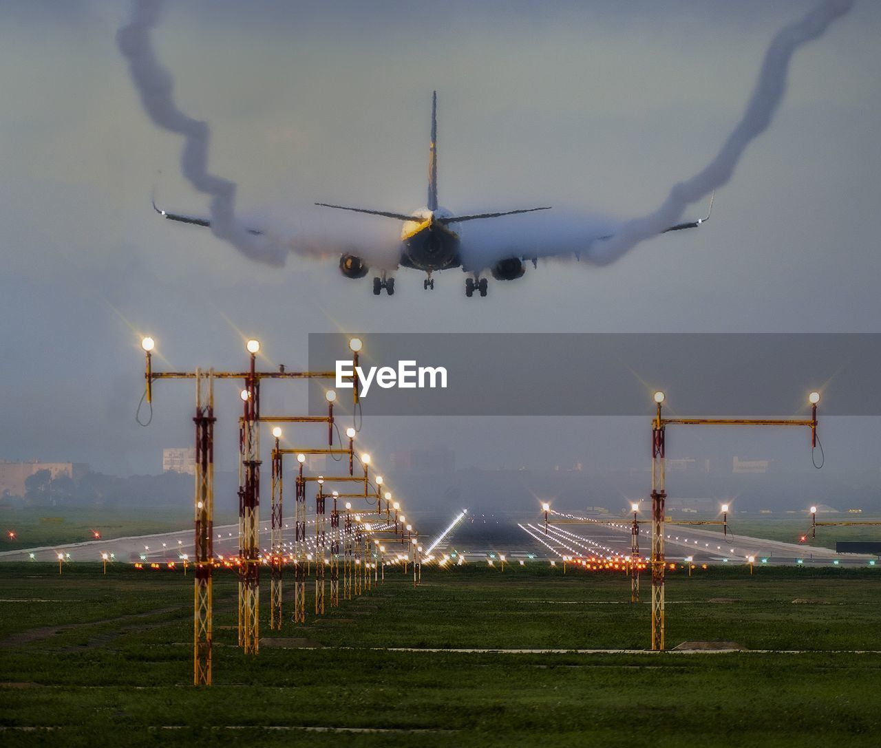 low angle view of airplane flying in sky