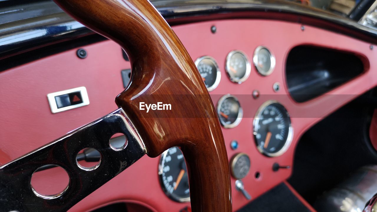 Close-up of vintage car