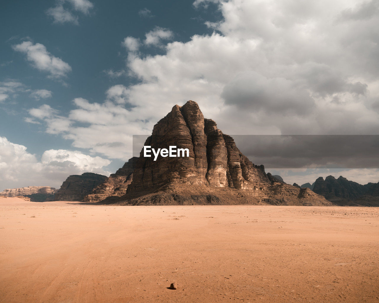 The seven pillars of widsom, a mountain range in the wadi rum desert