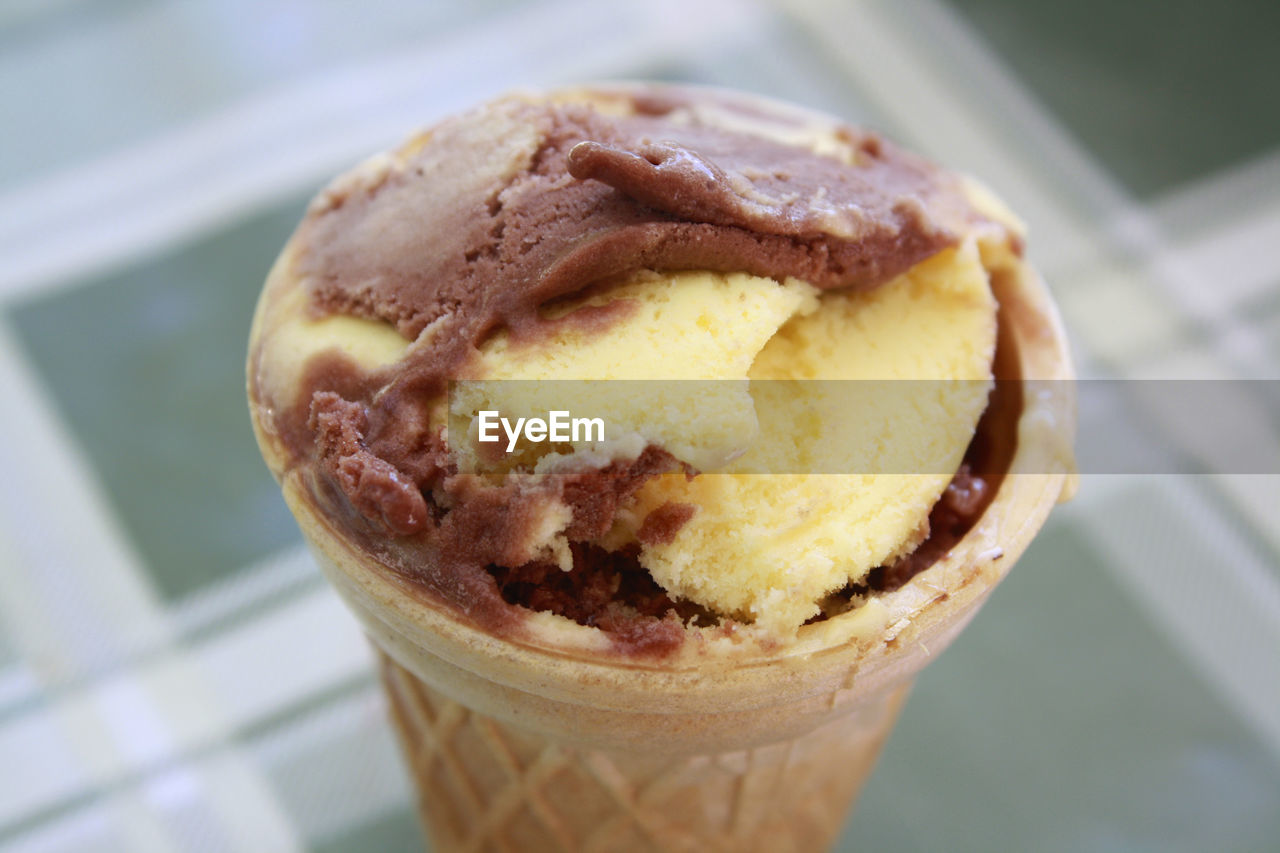 Ice cream in cone 
