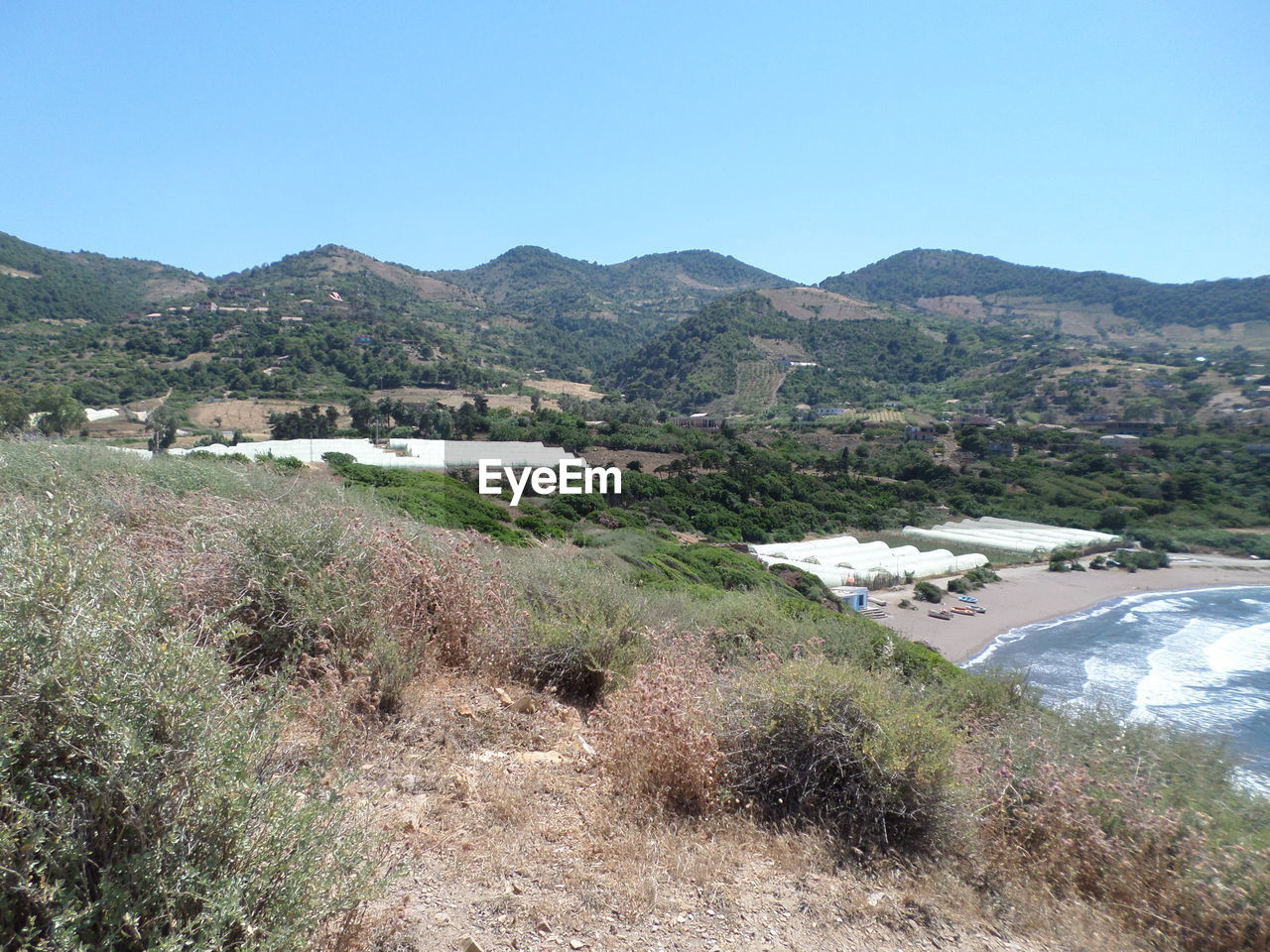 SCENIC VIEW OF LAND AGAINST CLEAR SKY