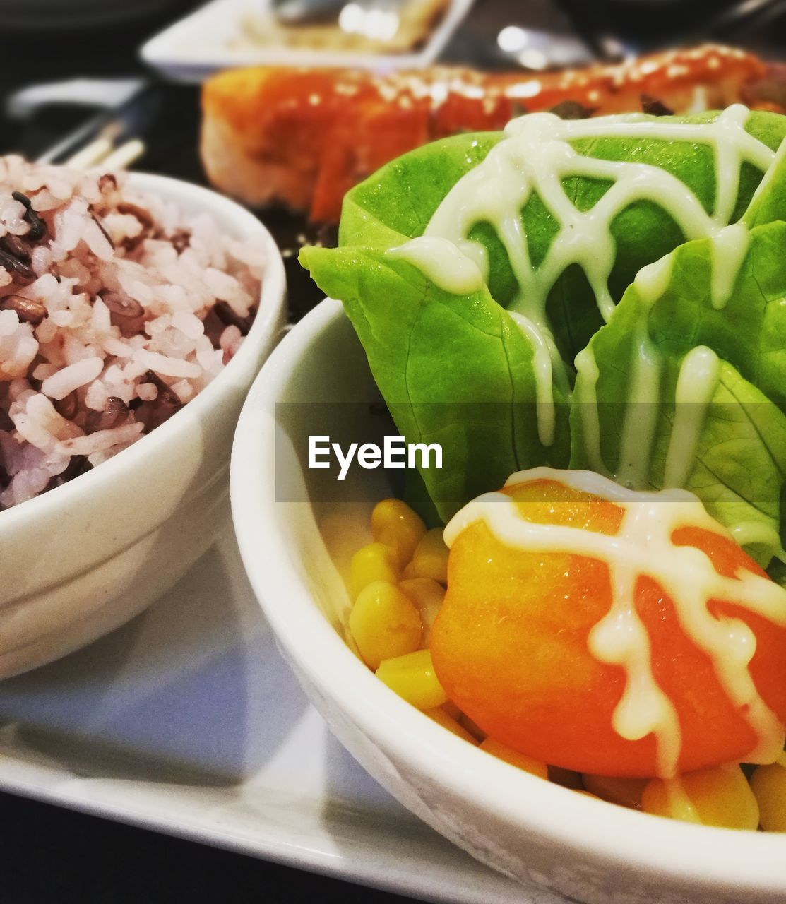 Close-up of food in bowls