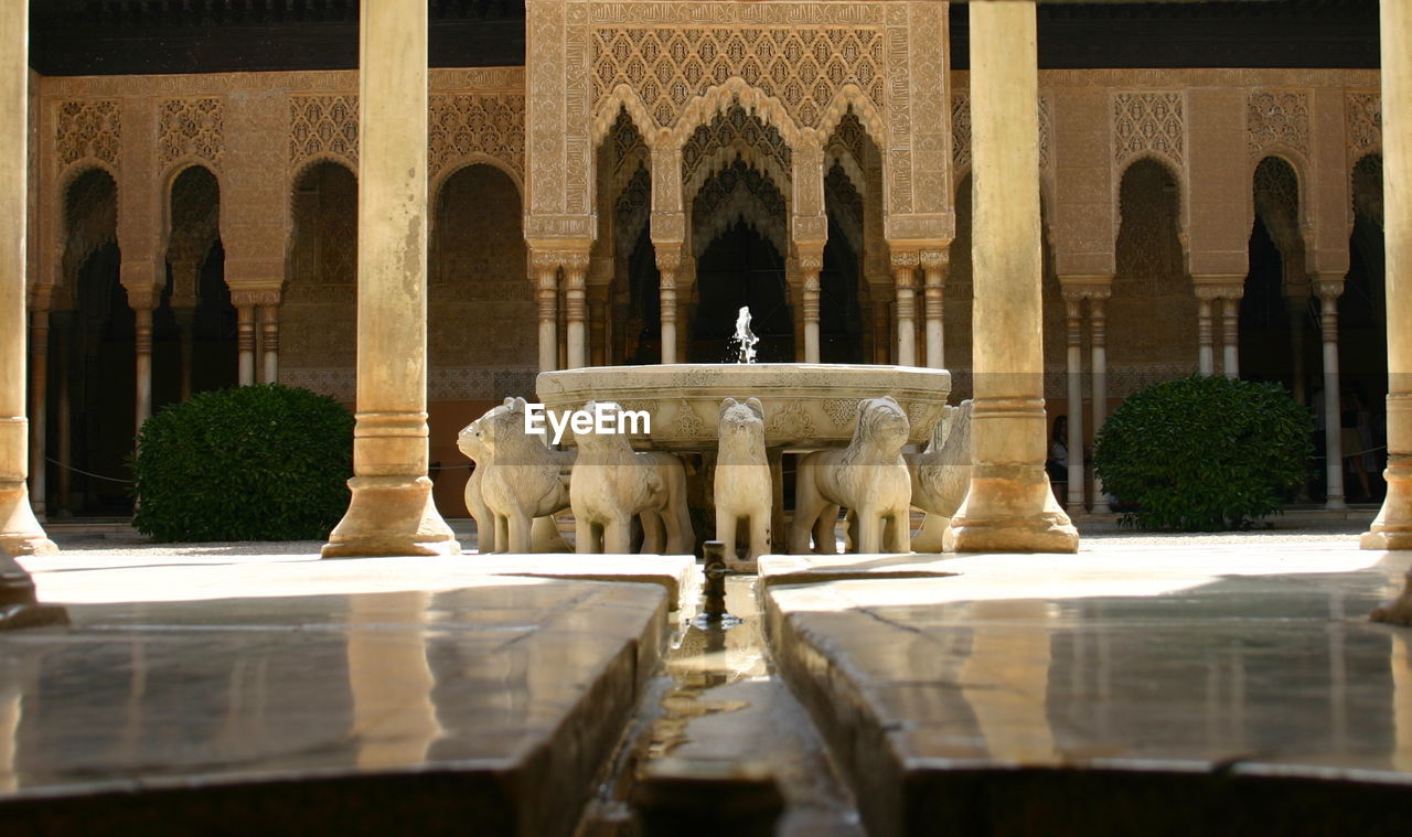 Fountain in historic building