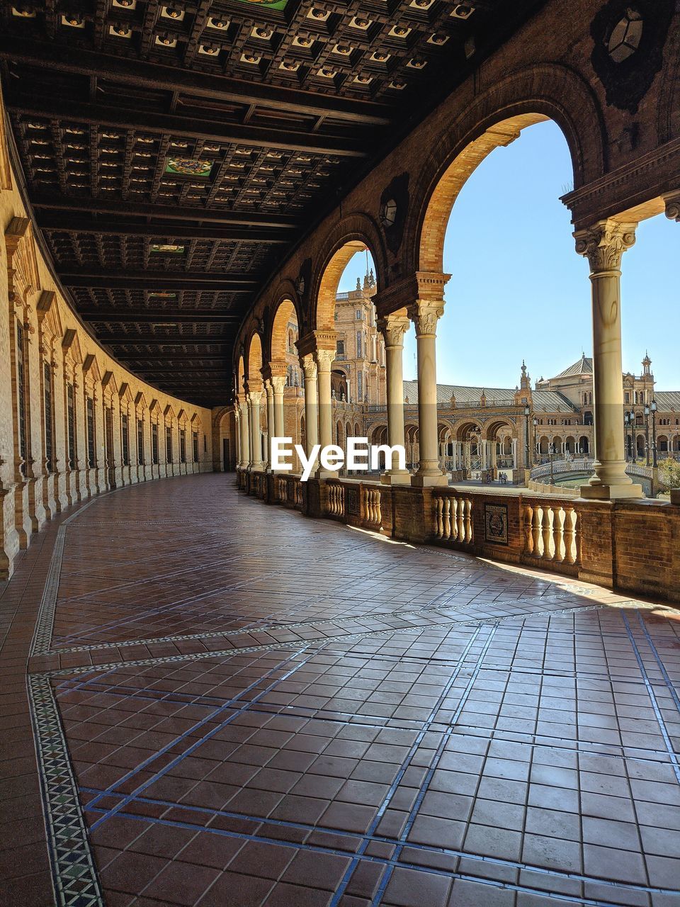 Corridor of plaza de espana