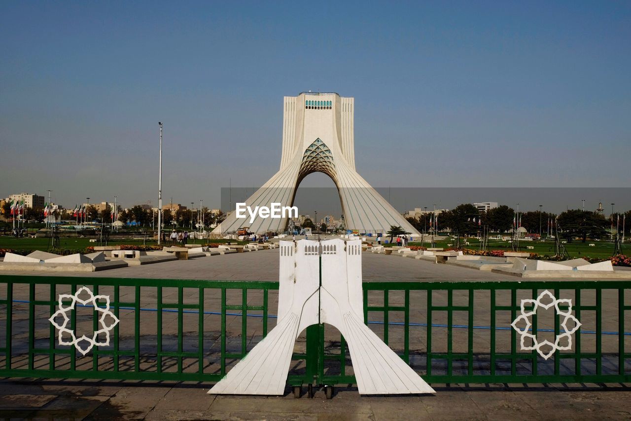 Replica by gate against azadi tower