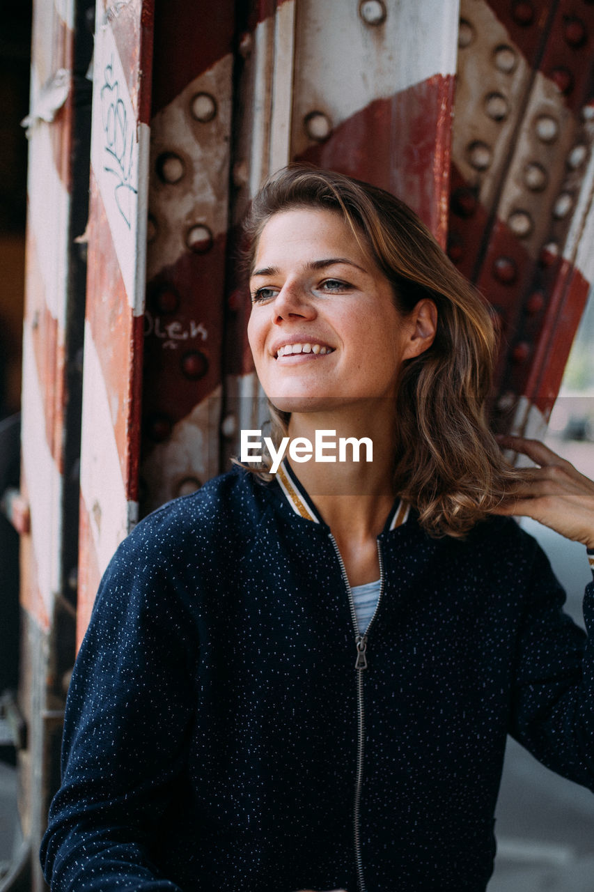 Woman in city