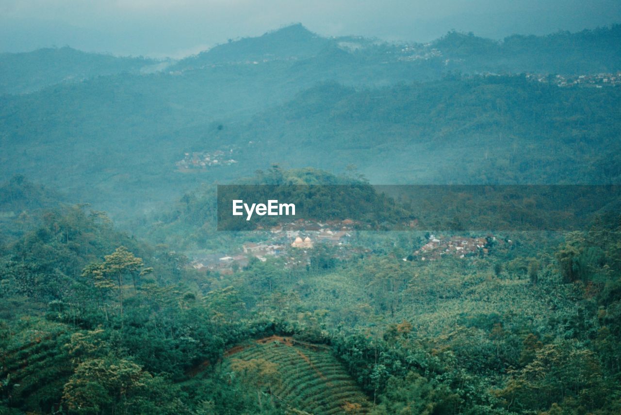 High angle view of landscape