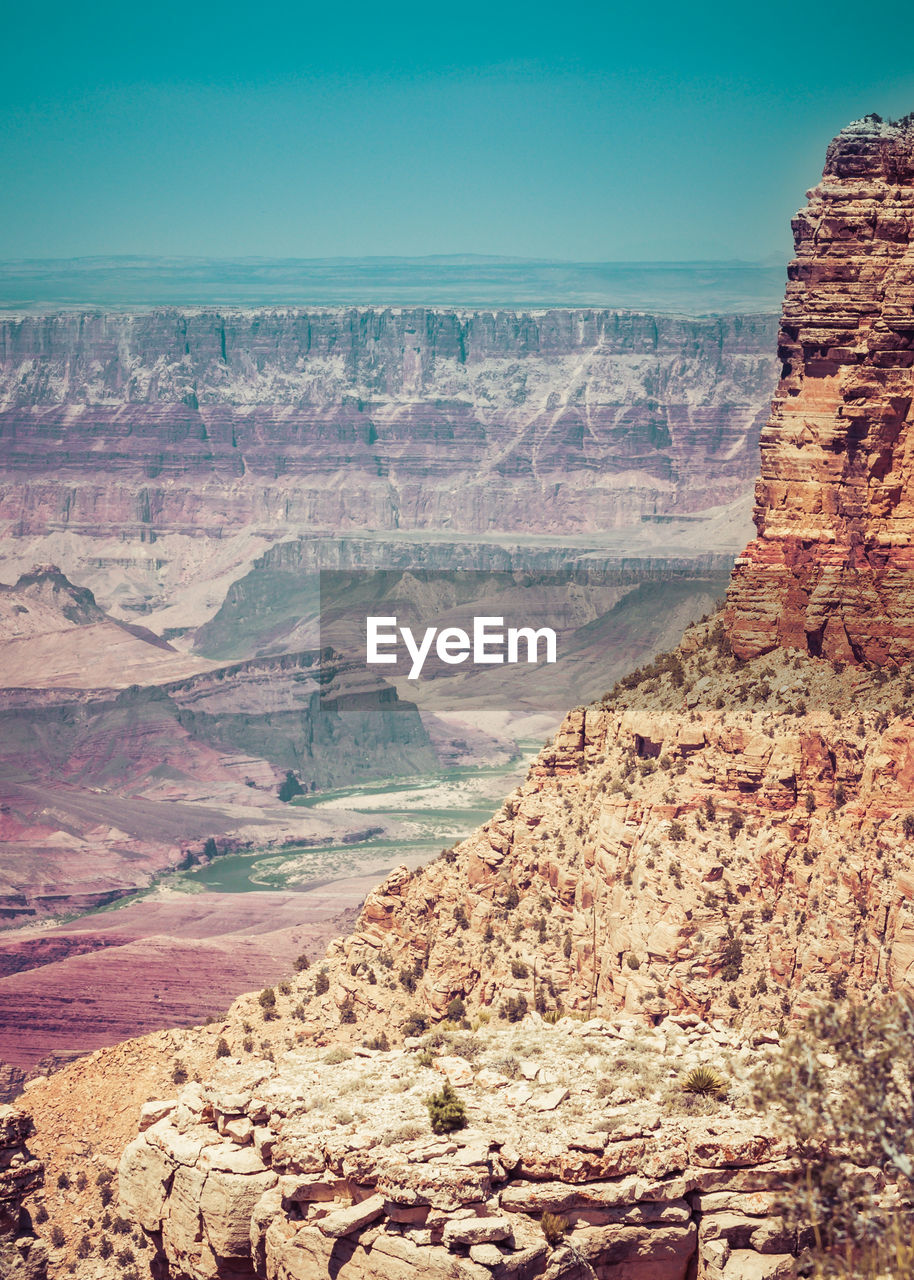 Grand canyon against sky