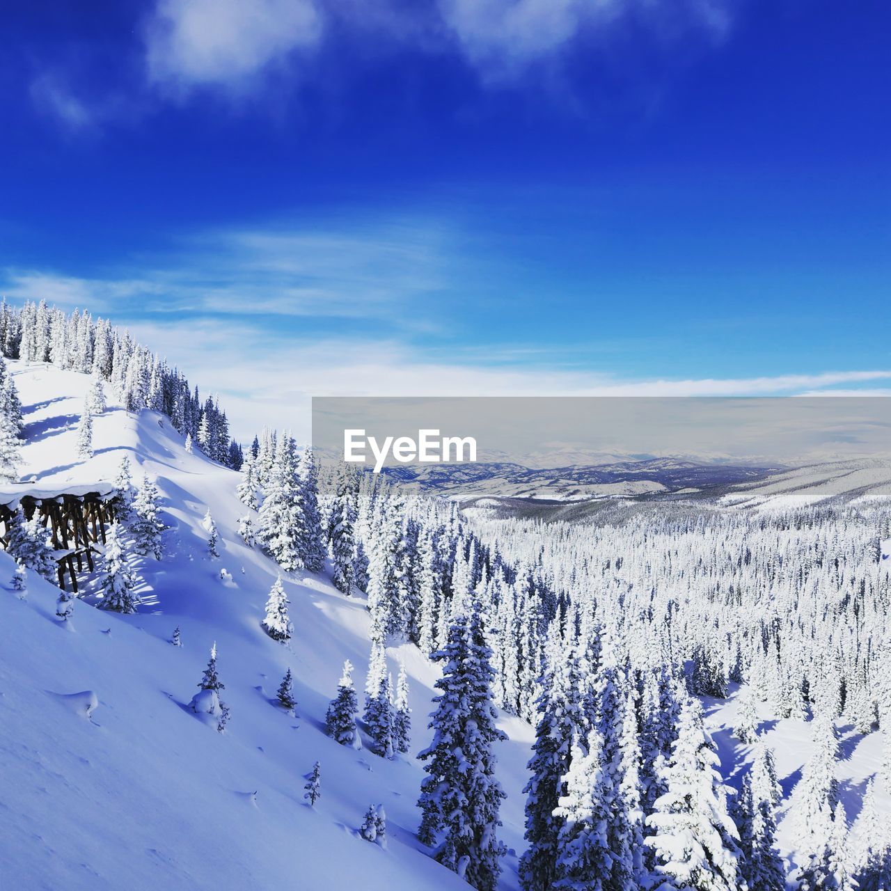 scenic view of snow covered mountain against sky