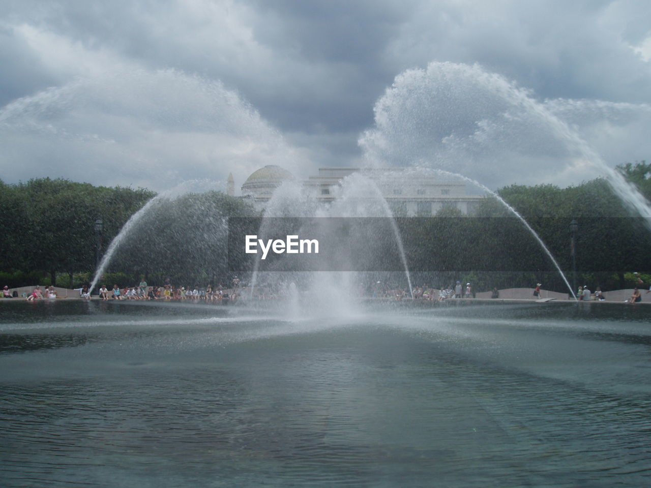 FOUNTAIN AGAINST SKY