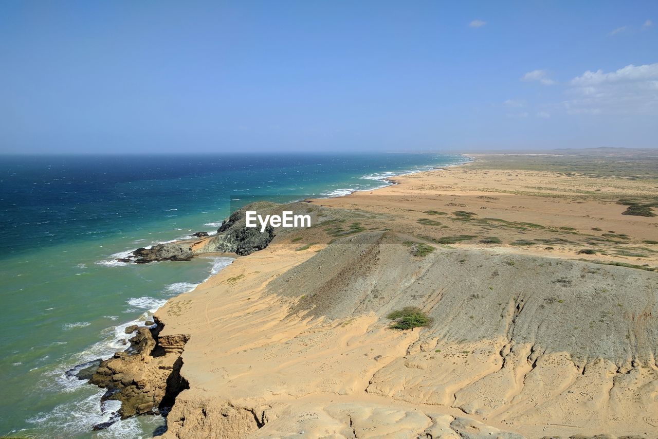 PANORAMIC VIEW OF BEACH AGAINST SKY