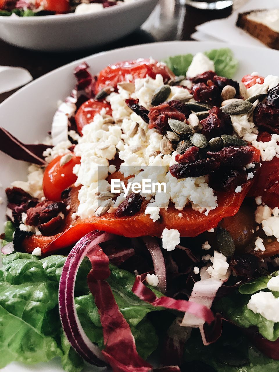 CLOSE-UP OF SALAD IN PLATE