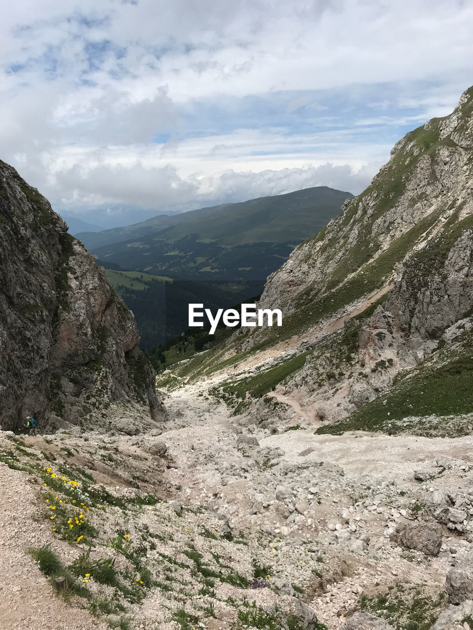 SCENIC VIEW OF VALLEY AGAINST SKY