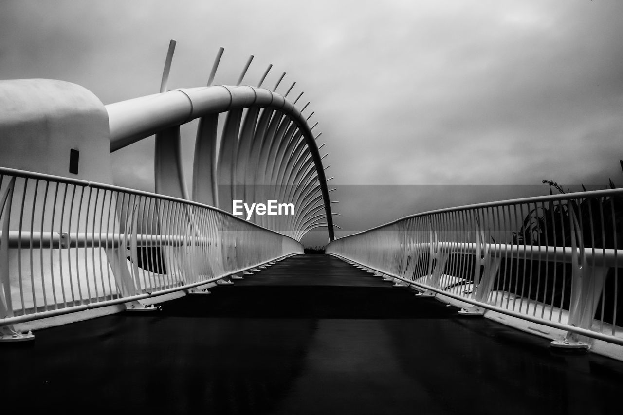 VIEW OF FOOTBRIDGE AGAINST SKY