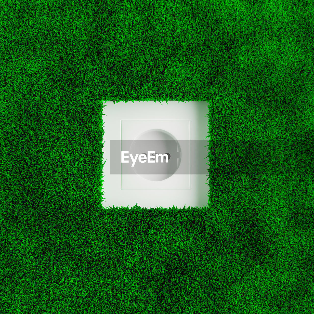 high angle view of camera on field