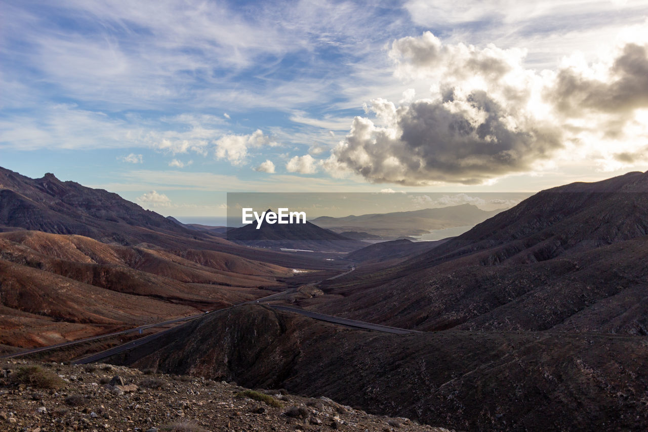 SCENIC VIEW OF ARID LANDSCAPE AGAINST SKY