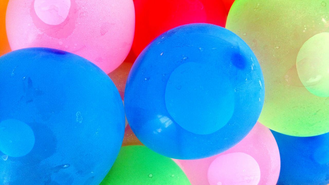Full frame shot of colorful balloons