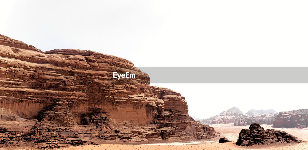 View of rock formations