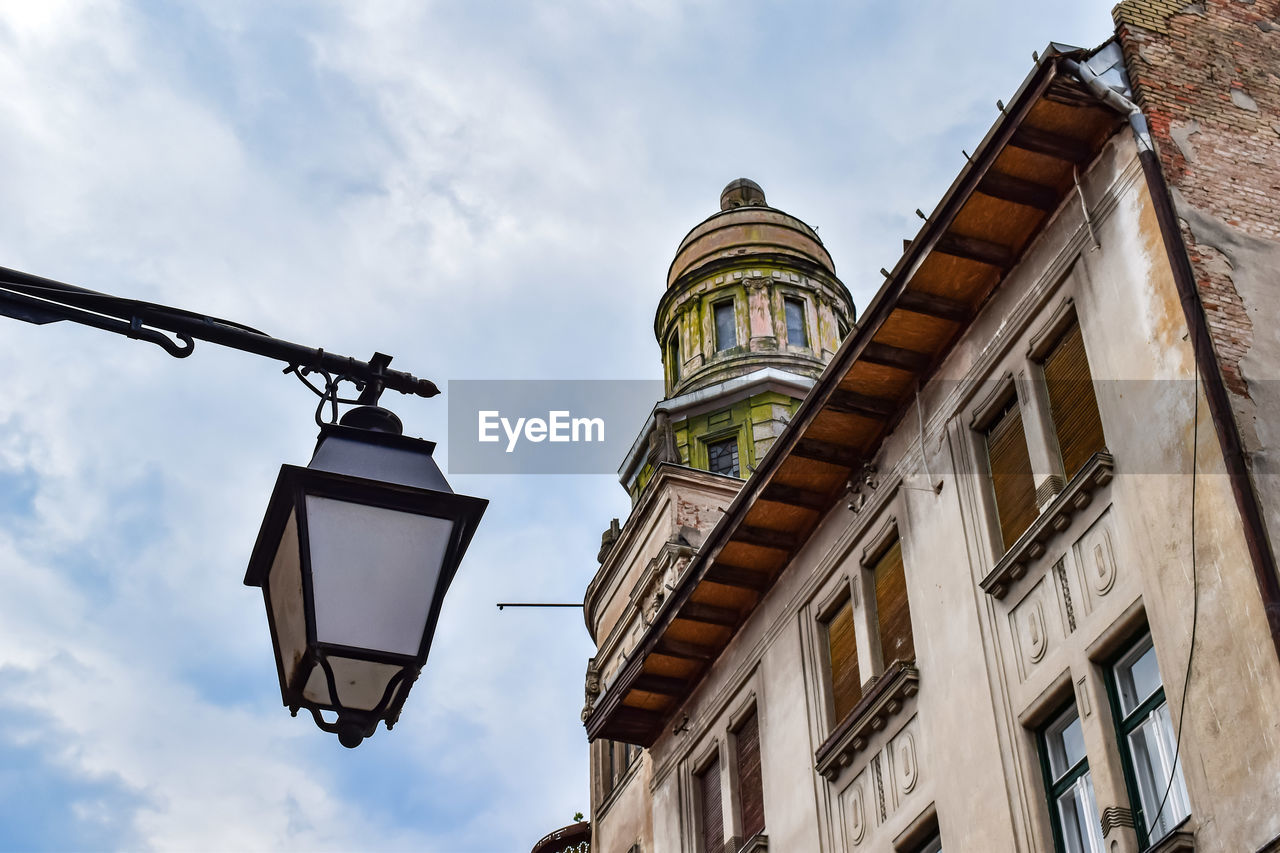 Old city building, street view