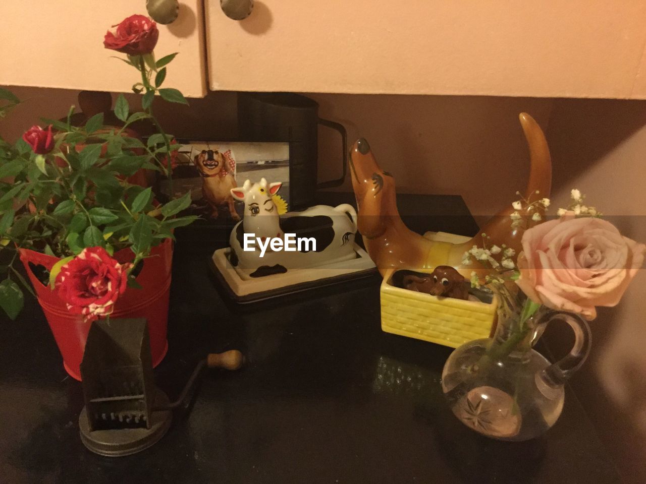 POTTED FLOWERS IN VASE