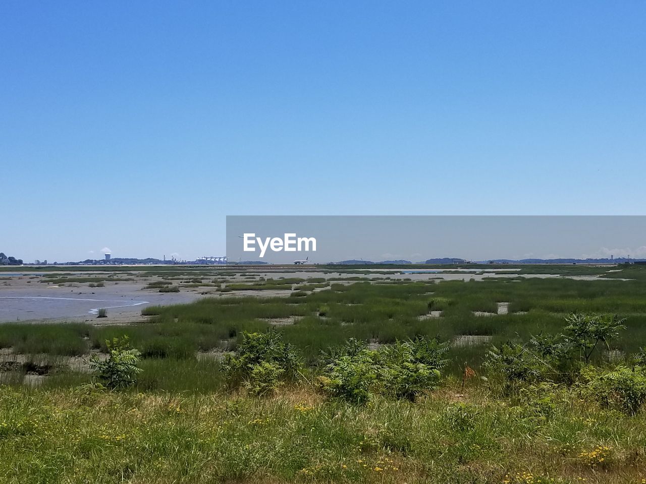 SCENIC VIEW OF LANDSCAPE AGAINST CLEAR BLUE SKY