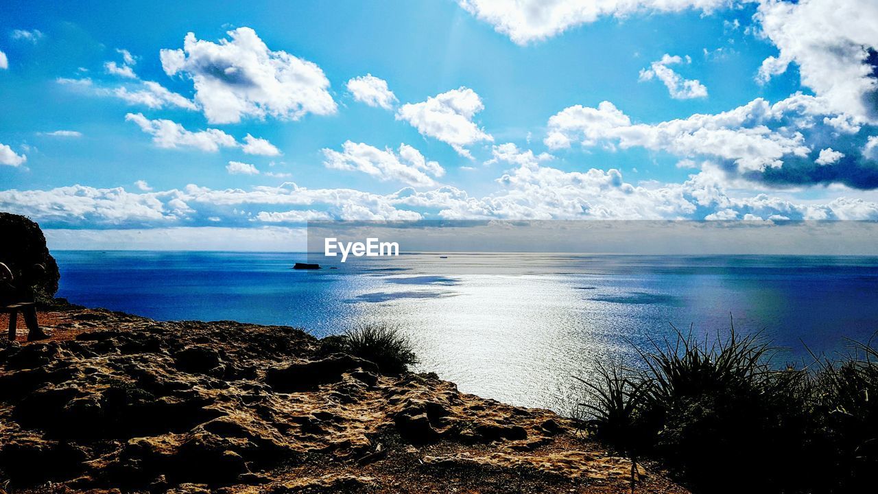 Scenic view of sea against sky